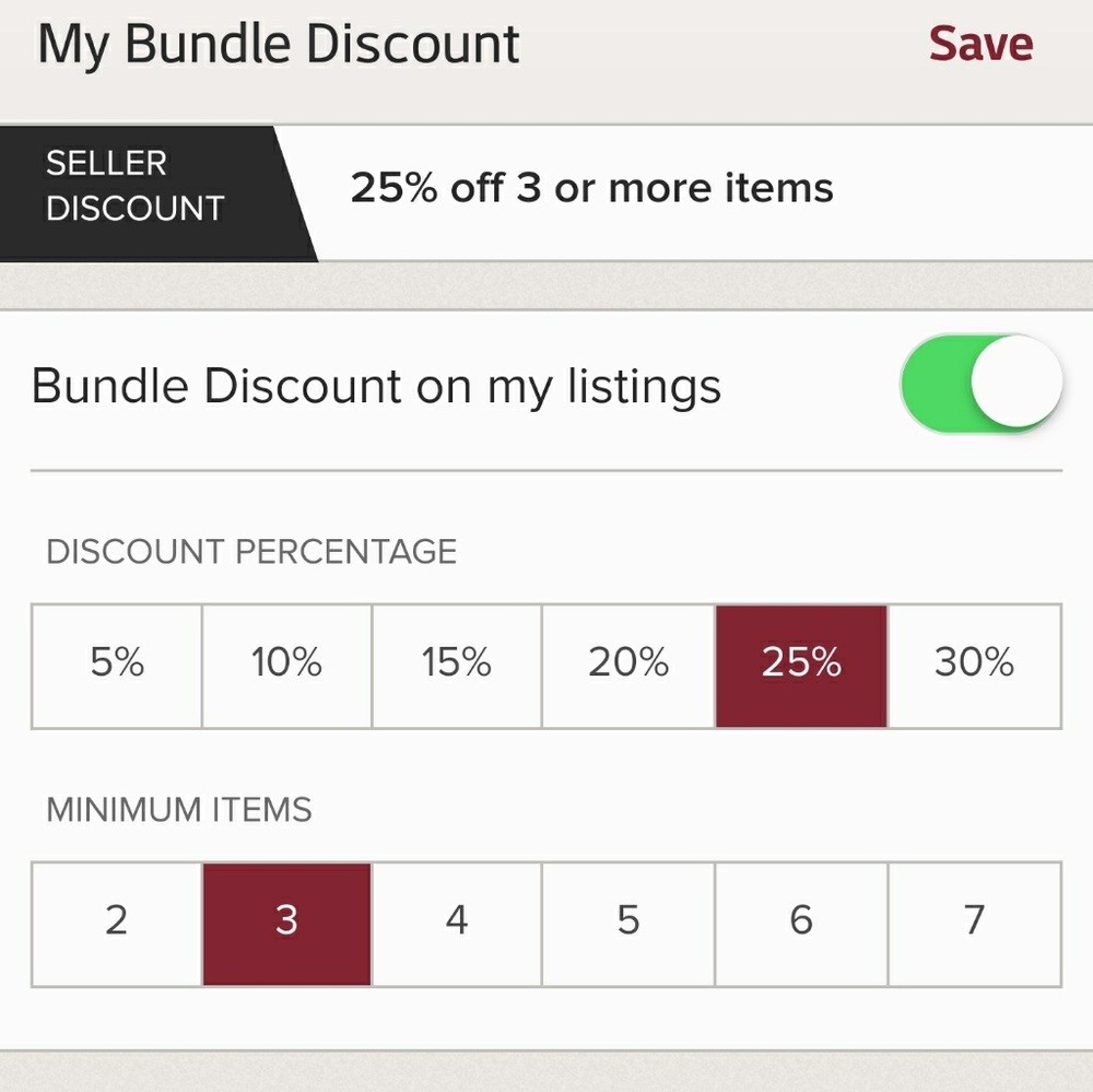 25% off 3+